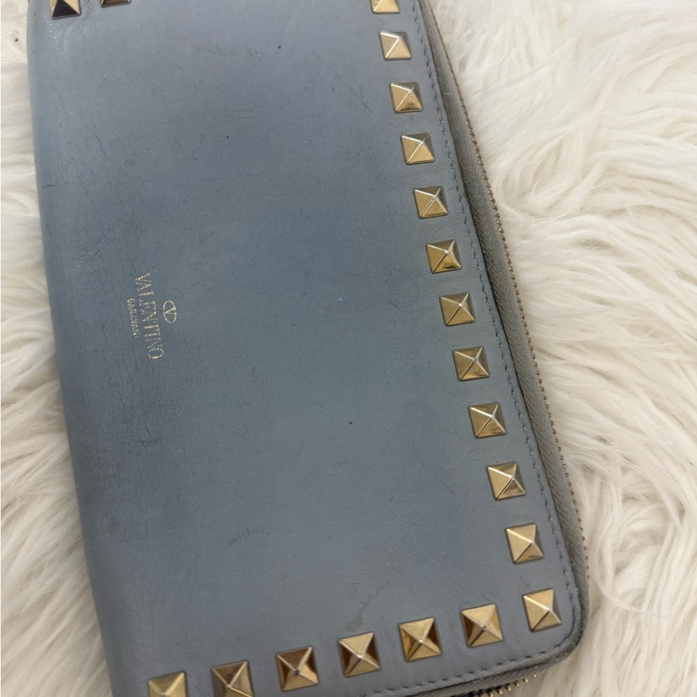 Valentino Wallet with Gold Studs - Picture 2 of 15